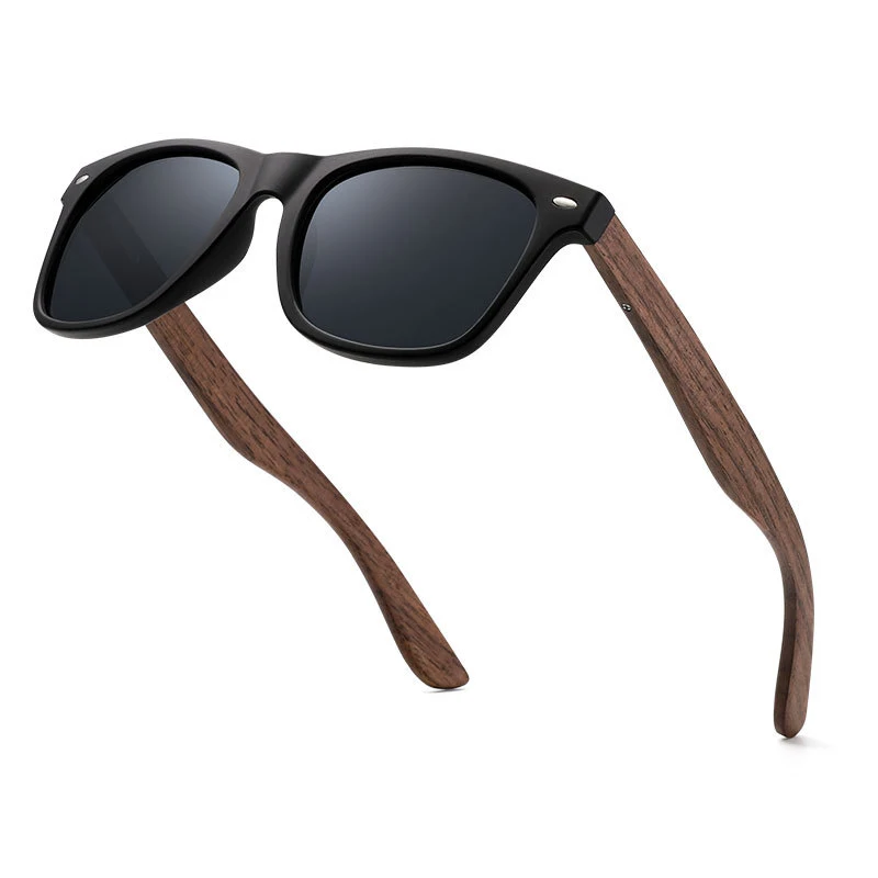 SKYWAY New Polarized Classic Women Men Retro Bamboo Wood Sunglasses Manufacturer