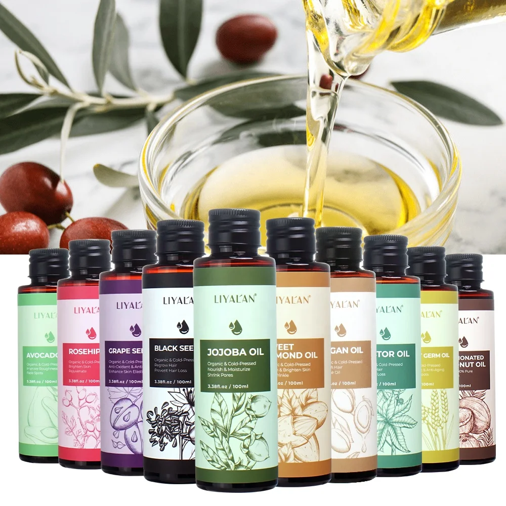 Factory Wholesale Beauty 100% Pure Avocado Castor Grapeseed Black Seed Oil Organic Carrier Oil For Face Skin Hair