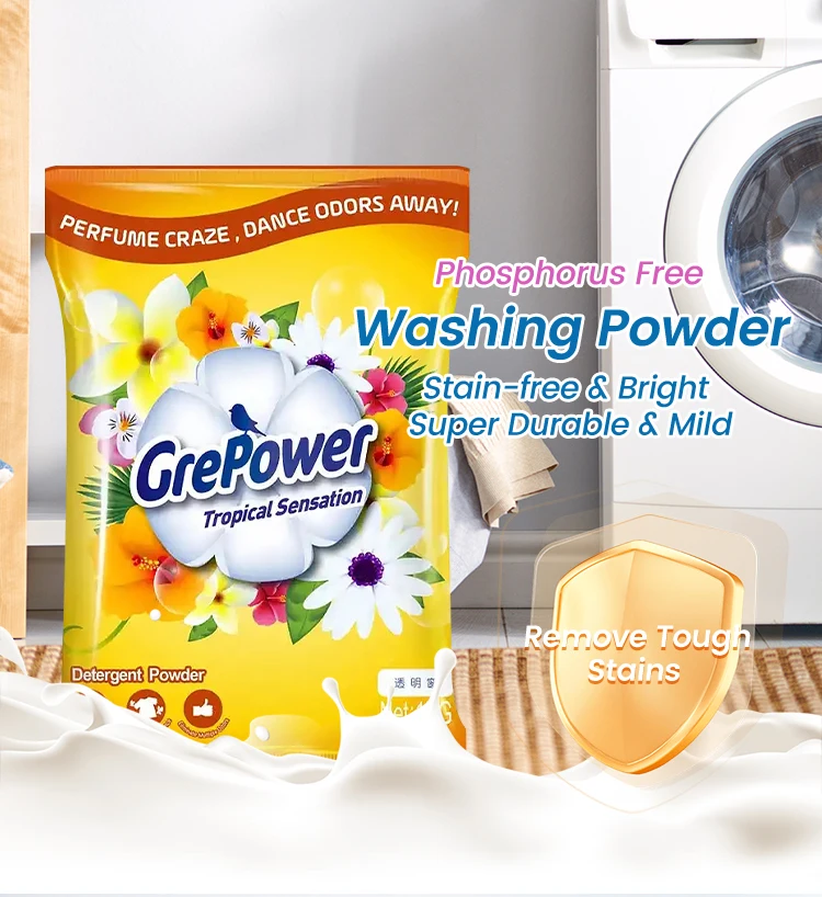 Factory Supplying High Foaming Fast Cleaning Detergent Bulk Laundry Detergent Washing Powder