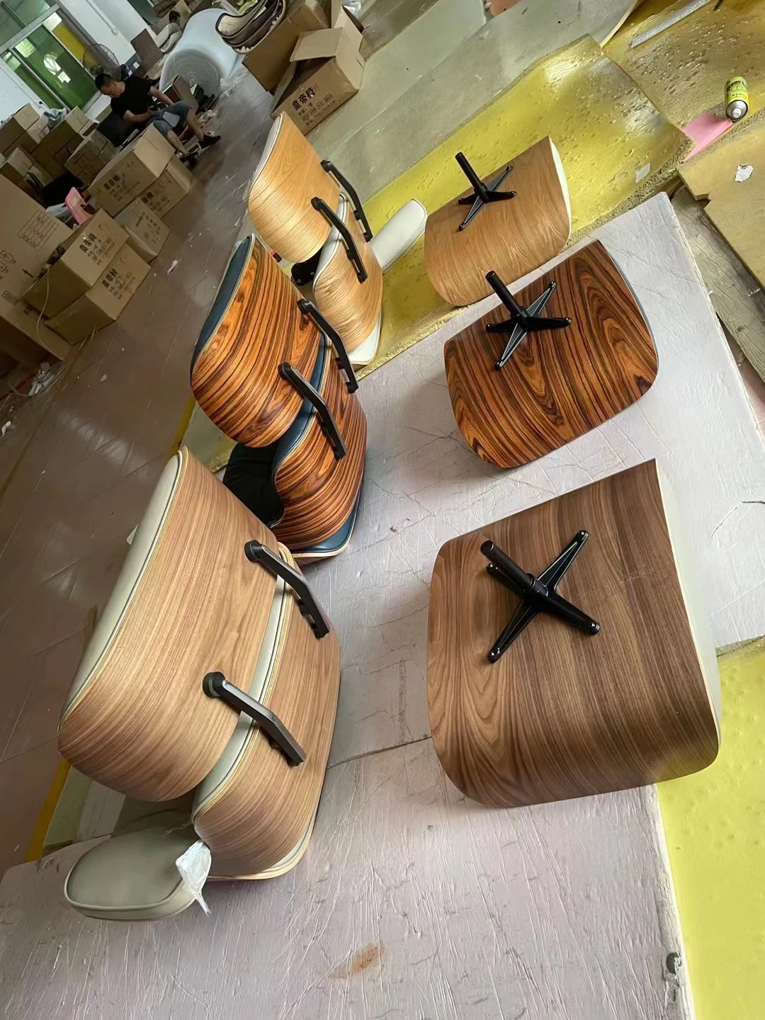 Luxury Indoor Swivel Leather Lounge Chair with ottoman Armchair Living Room luxury leisure chair