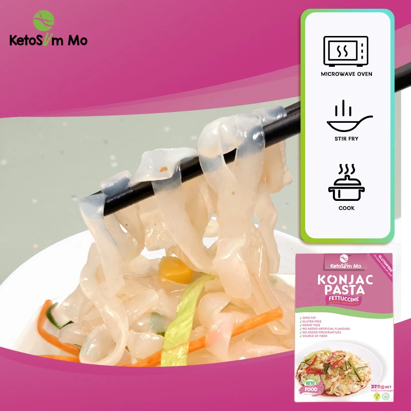 Ketoslim Mo Keto Precooked Food Flavor Shirataki Pasta Box Noodles Weight Lose Fettuccine