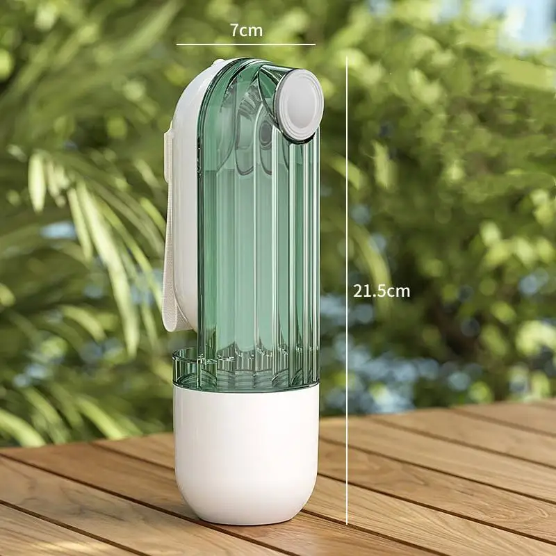2 In 1 Multifunction 280ml+120ml Dog Bottle Leak Proof Portable Pet Travel 2in1 Dog Water Bottle