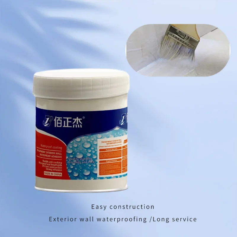 Waterproof Leak Proof Coating Sealant Agent Transparent Invisible Paste Glue With Brush Adhesive Repair Home Roof Bathroom