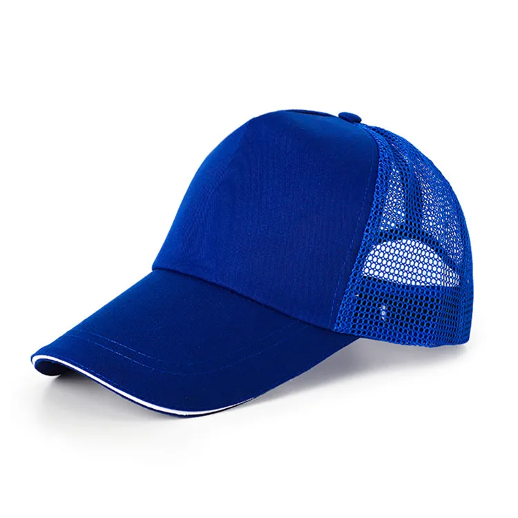 New Distressed Blank Style Custom 5 Panel Adjustable Sandwich Baseball Cap