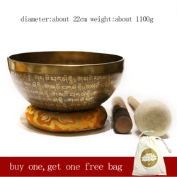 Nepalese handmade wholesale full-scripture singing bowl