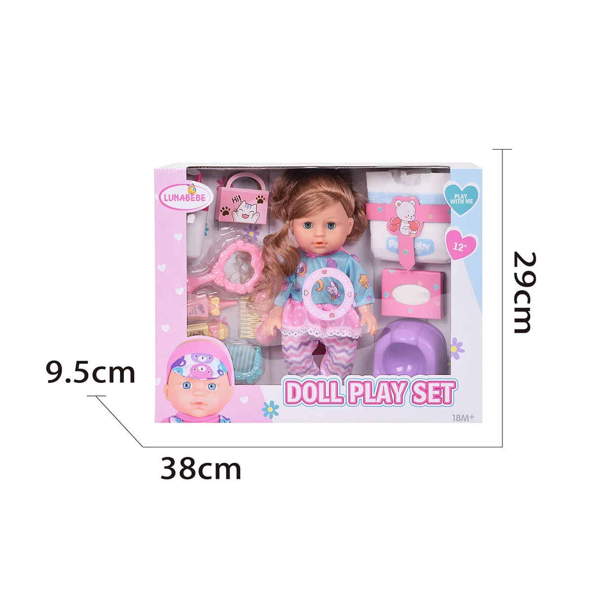Wholesale 12 inch  baby dolls toys girls with IC