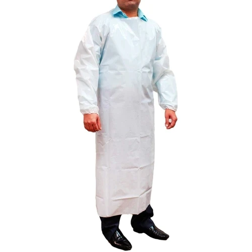 Durable Long Sleeve Chemical Resistance Full Length TPU smock apron