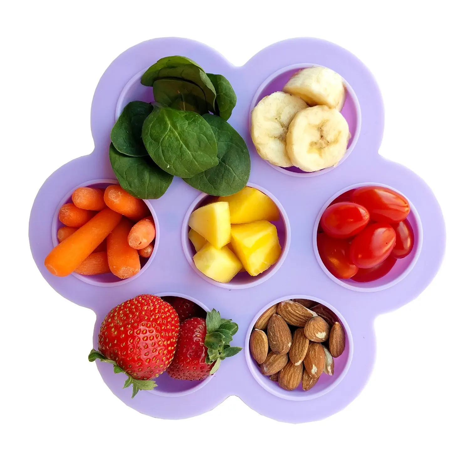 KingKam Hot Selling Food Grade Silicone Whiskey Ice Cube Artifact Silicone Baby Food Freezer Storage Container Baby Ice Cube Tra