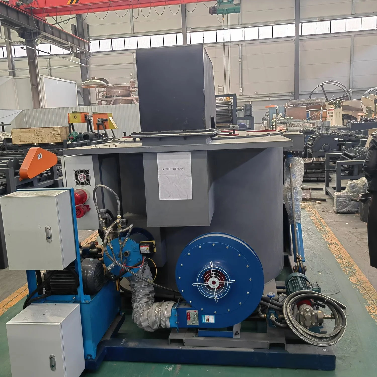 Gas Diesel Type Aluminum Melting Furnace Crucible Furnace