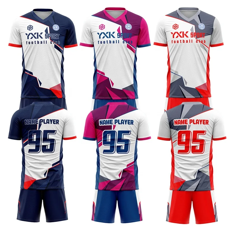 Custom Blank Sublimation Printing Jersey Soccer Kits Customization Soccer Uniform Soccer Wear Football Training Kit