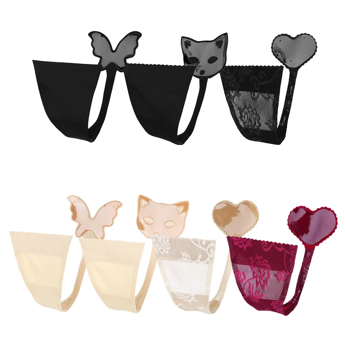 Ladies C-string Sexy Thong Modal Invisible Strapless Lingerie Cute Decoration Women Thong