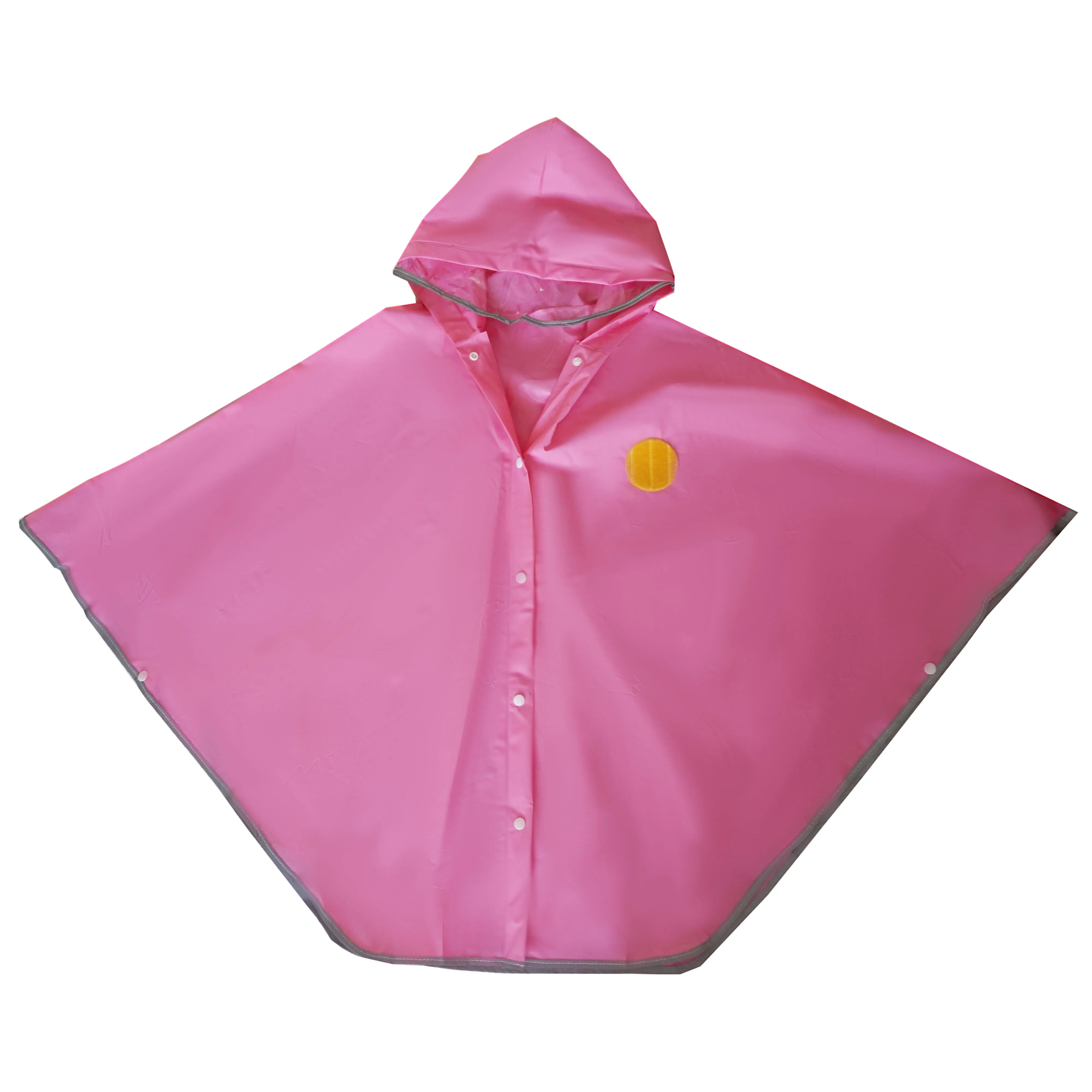 Casual monochrome waterproof raincoat EVA PVC poncho for children rainwear