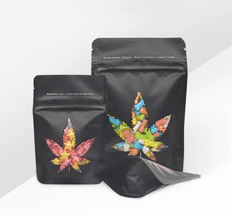  100 шт. безопасной для детей сумки Запах стойкий Mylar сумка цветок CBD Мармеладные Конфеты печенья упаковывая с защитой от выхода мешок замка