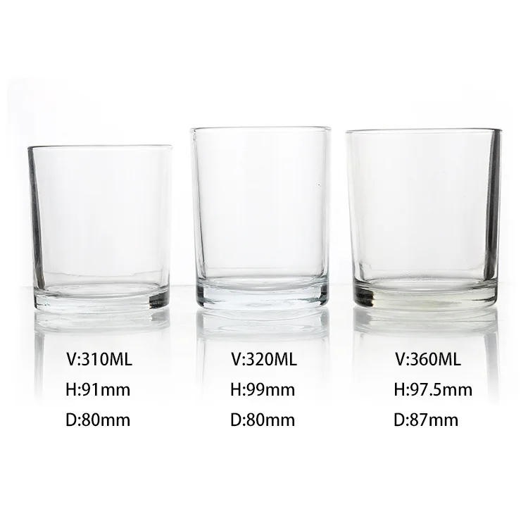 Factory custom high quality scented candle jar candle holders with bamboo cover