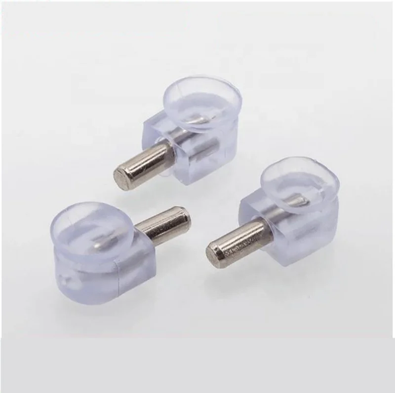 Furniture M5 M6 Glass Pin Support Durable Suction Cup Shelf Connector Kitchen Plastic Shelf Support Glass plate holder