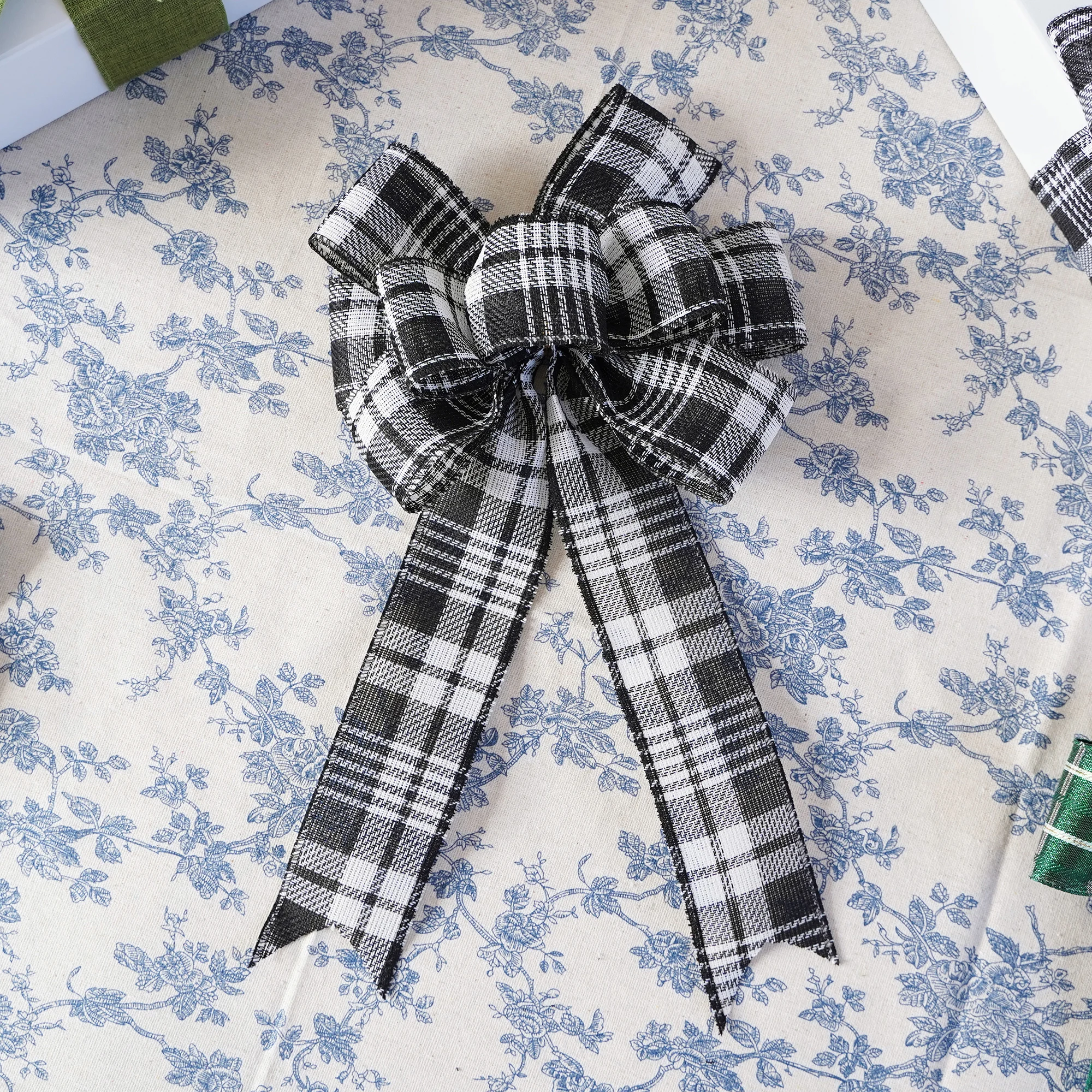 Big Discount Promotion Gift Knot Hair Tie Wired Edge Ribbon Holiday Decoration Wrapping Bow Ribbon For Sale