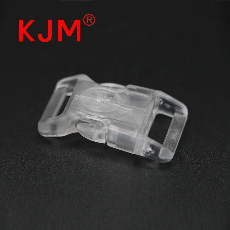 Customized Transparent Clear Side Release Buckle with Lock for Pet Collar