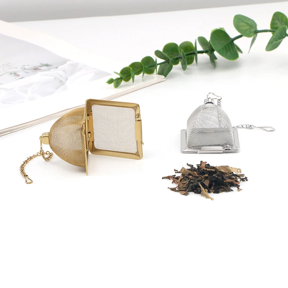 Novel Pyramid-Shaped Stainless Steel Tea Infuser Fine Mesh Tea Filter with Modern Creative Design