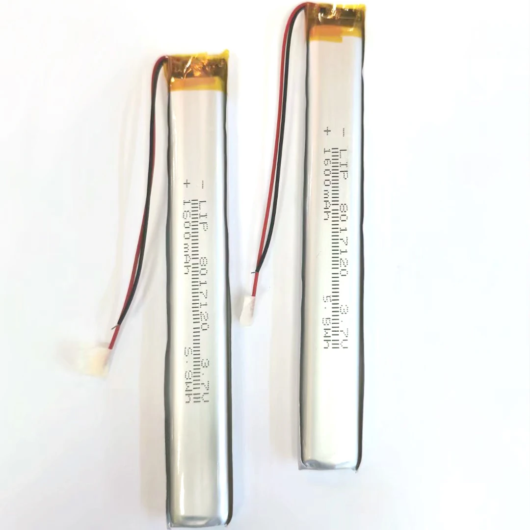 long strip lithium battery 3.7v 8017120 1600mah 5.92wh li-po li polymer lipo led strip light lithium ion batteries
