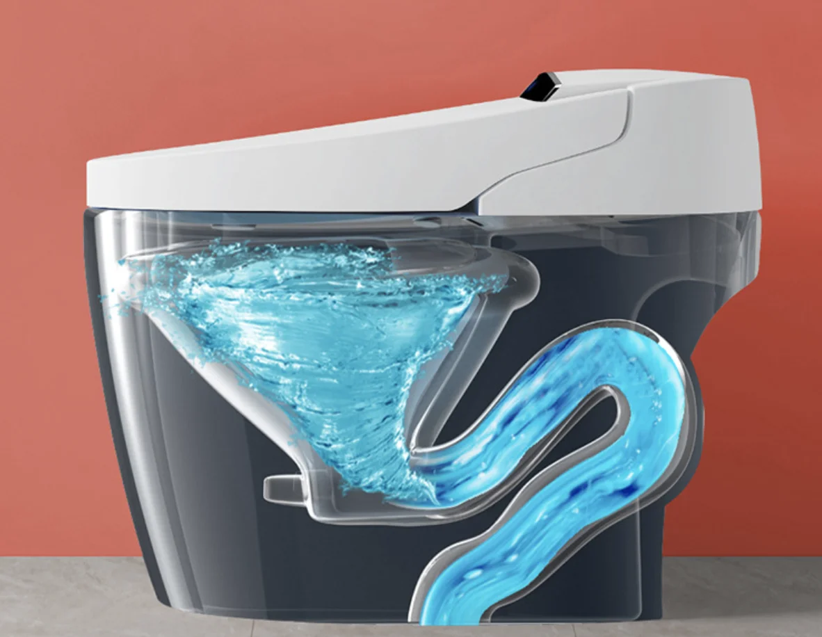 Supply Sanitary Ware  Modern bathroom smart toilet wall hung smart toilet seat cover