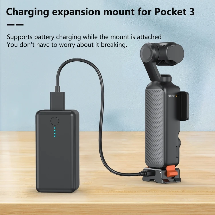 Прямая поставка прямые продажи для DJI Osmo Pocket 3 PULUZ Type-C зарядный адаптер с быстроразъемным креплением