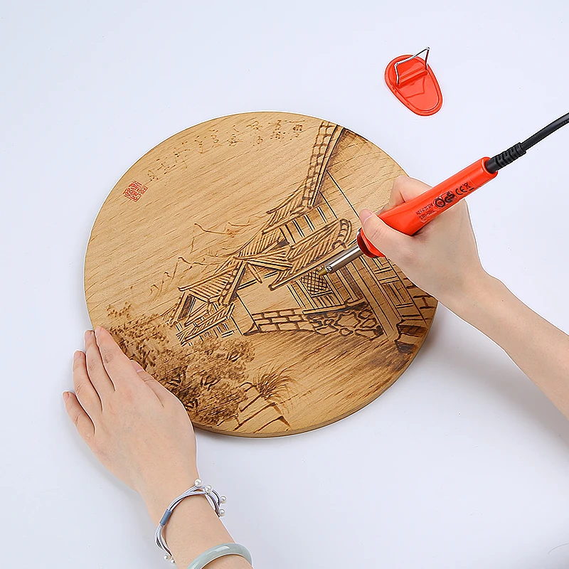 Guaranteed Quality 30W Pyrography Soldering Iron Set Wood Carving Power Tools Solder Pen