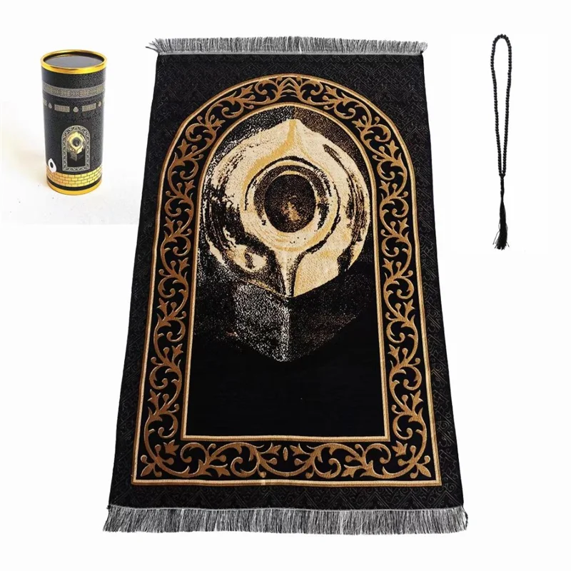 Islamic Prayer Rug Polycotton Namaz Sala Sajjadah Muslim Namaz Seccade Turkish Prayer Mat