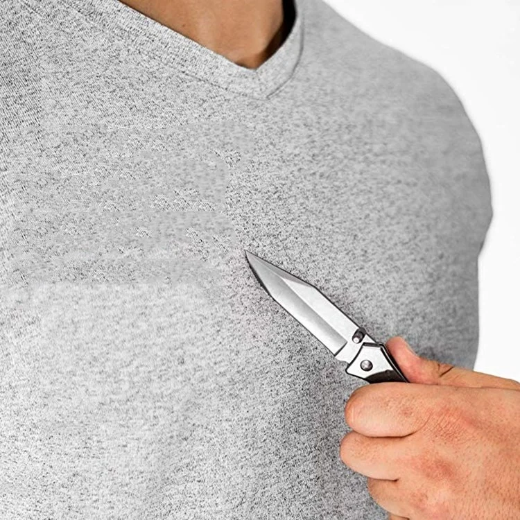 Swelder Unisex HPPE Anti Knife Cut Tactical T Shirt Clothing Cutting Stab Proof Clothes Security Shirt Protective Clothing