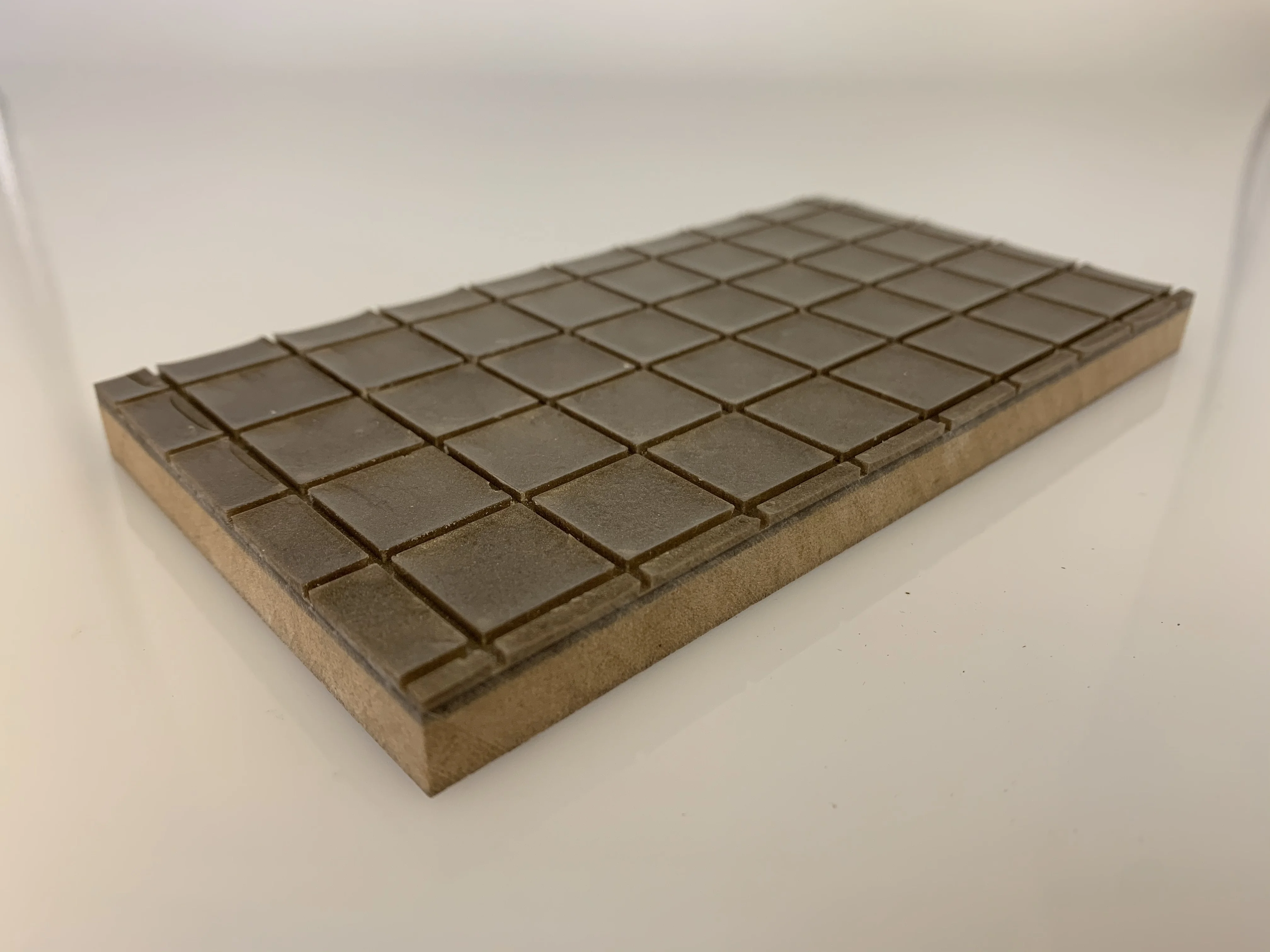 3D surface mosaic color artificial resin wood wall panel