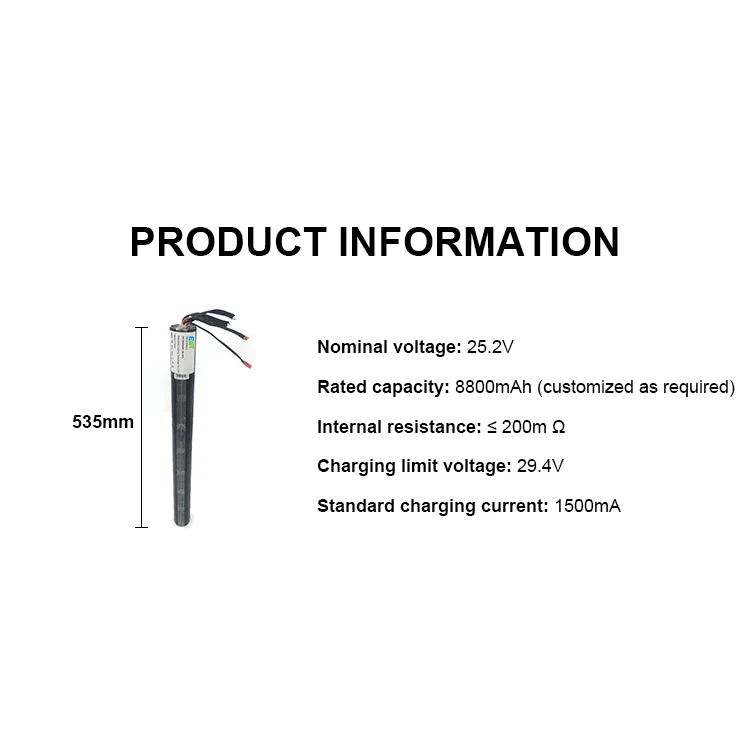 Foldable Carbon Fiber Electric Scooter Li-ion Battery Pack 25.2V 8.8Ah 7S4P Battery lithium ion battery pack 25.9V 8800mAh