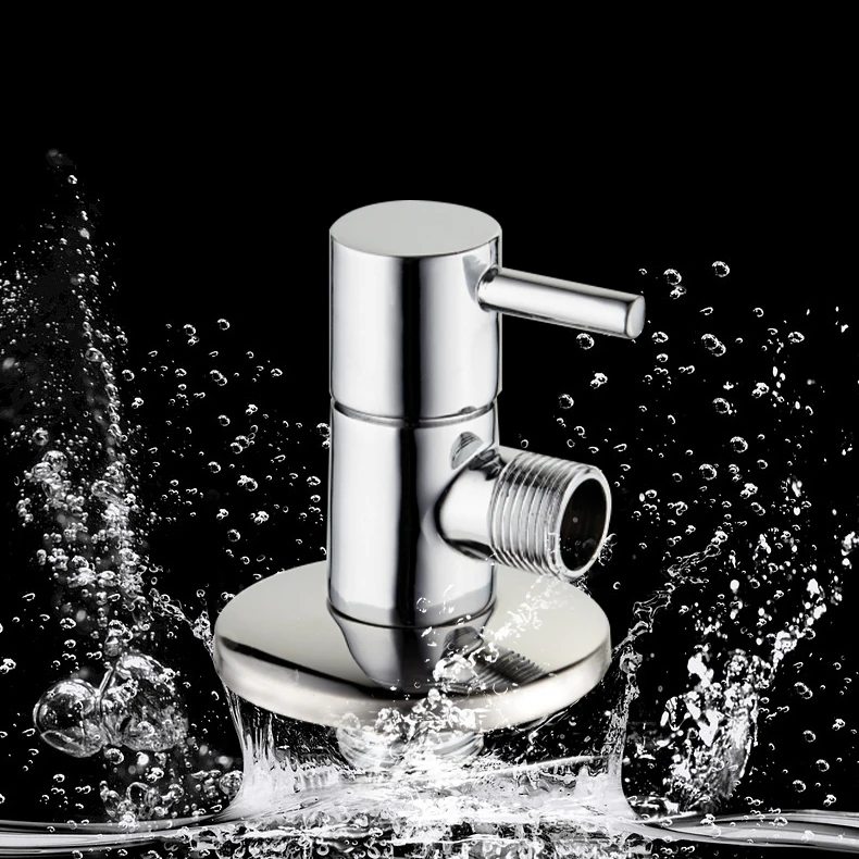 European design brass triangle valve with cross handle