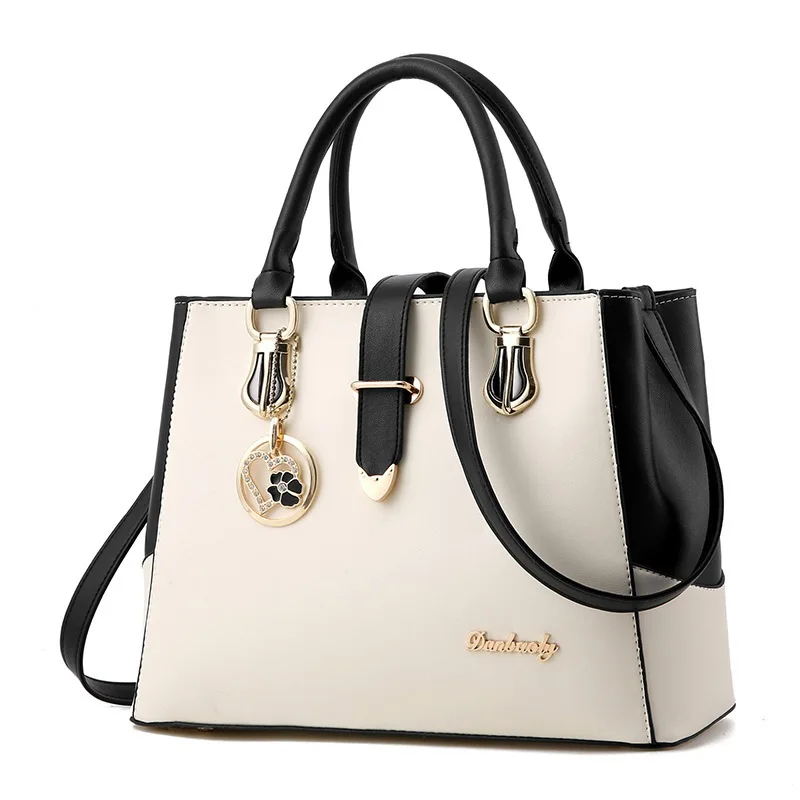 Factory Outlet Hot Sale New Fashion Temperament PU Leather Handbag with Shoulder Strap