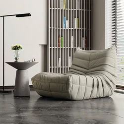 leather sofa modern minimalist living room small apartment Nordic light luxury wind special-shaped corner art sofa