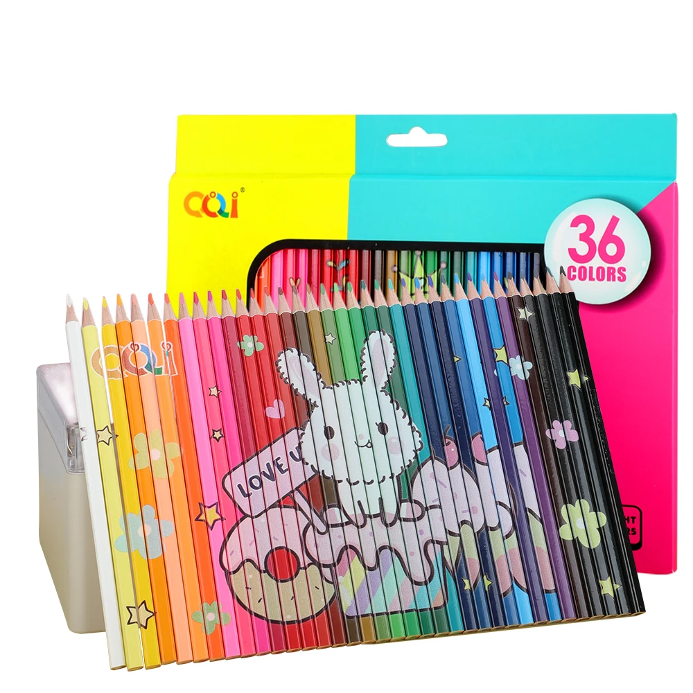 Stationery Supplies Custom Hot Sale Office School 36C Colored Pencils Set Jigsaw Puzzle OEM Drawing package Coloring Writing Set (1600448225082)