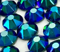 Lucky whole sale price  star cut hot fix rhinestone hot sale Emerald ab for dress