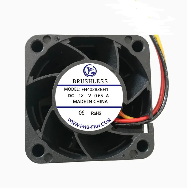 Brushless Car Radiator Dc Exhaust Fan 40x40x28mm High Air Volume Dc Ventilation Fan