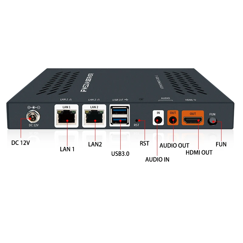  Haiwei H10S потоковый медиа-сервер HLS/ RTMP/ RTSP/ HTTP/ RTP/ SRT вход RTMP HLS выход IPTV прямая