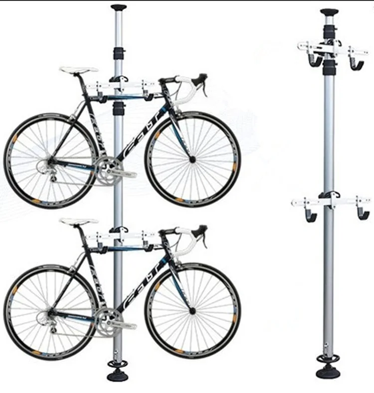 
bike stand bike hook, bike floor stand alloy stand with two hooks, can hang max 6 bikes. 
