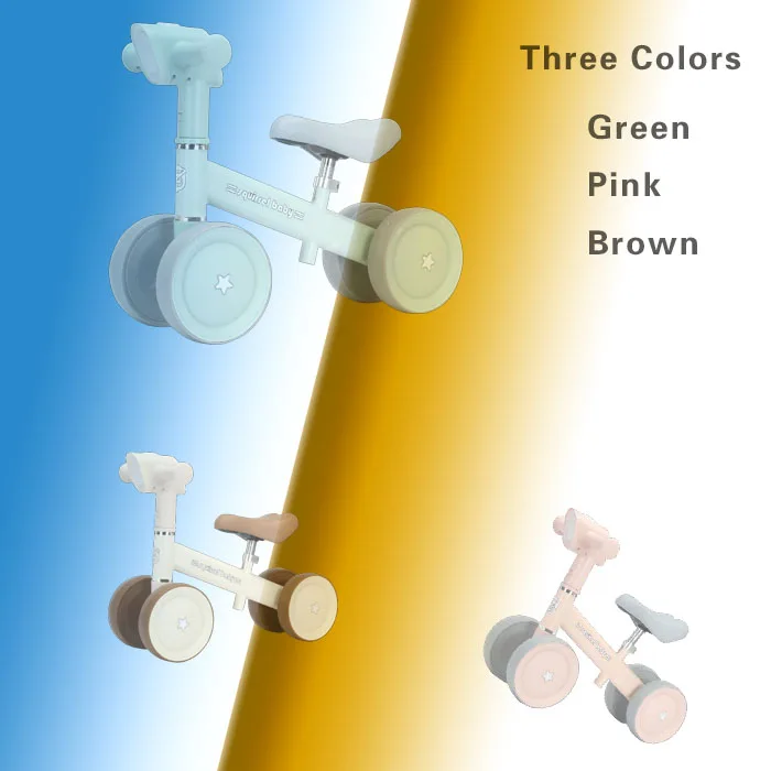 2023 New design balance mini kick bike kids ride on car balancing baby walker With music