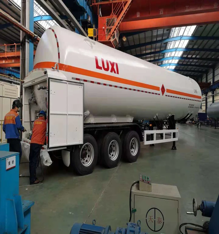 40FT 52.6cubic meter 3-axle LNG semi trailer truck