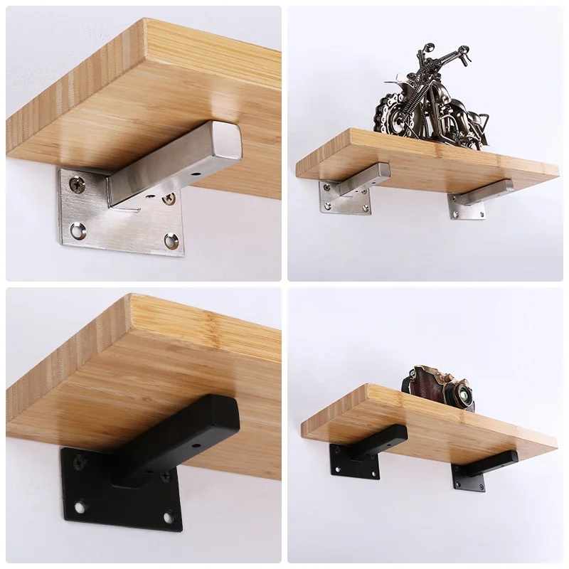 Wall Mounted Blind Shelf Support Bracket Stainless Steel Floating Shelves Hidden Shelf Brackets