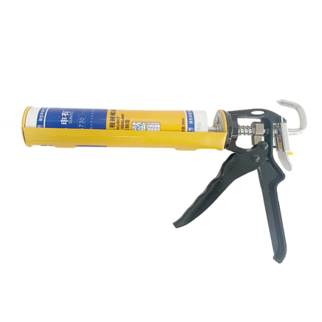 Swivel barrel type heavy duty caulking gun for sealant and adhesive cartridges