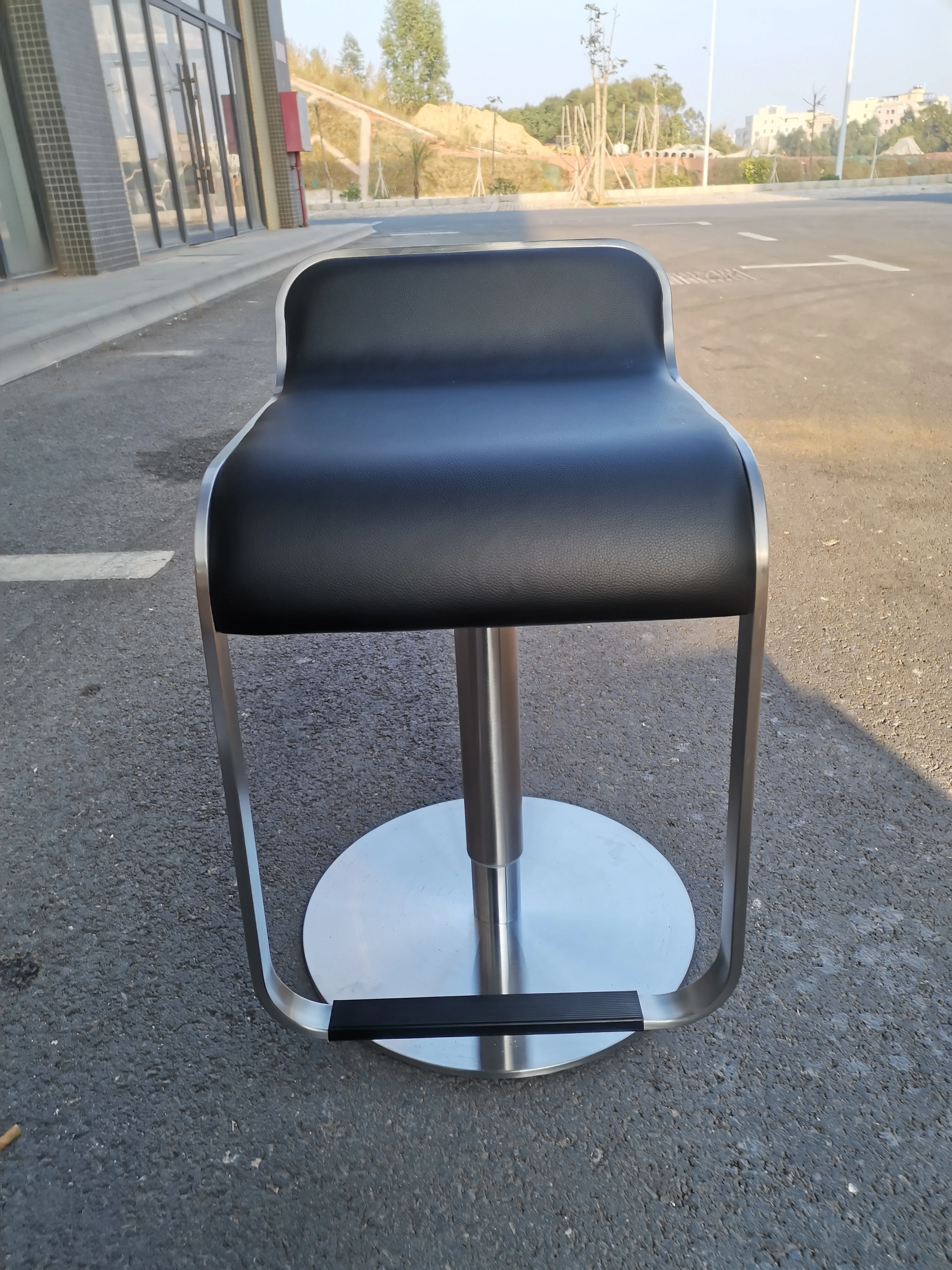 Simple style lapalma Lem aluminium italian leather PU bar stools bar chair home bar