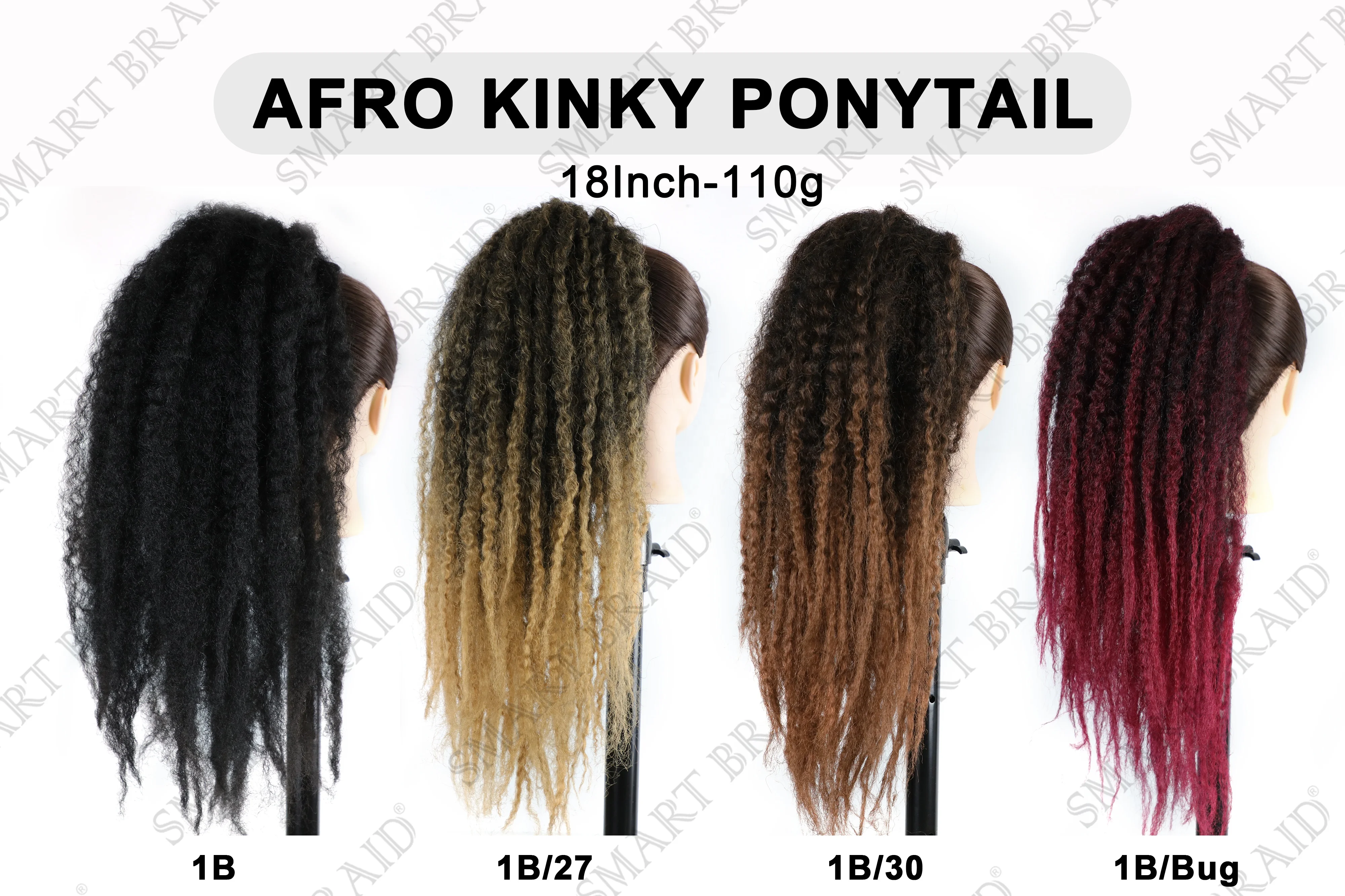 Long Curly Drawstring Ponytail Wig Crochet Marley Braids Twist Hairpiece for Women Synthetic Clip in Hair Extensions