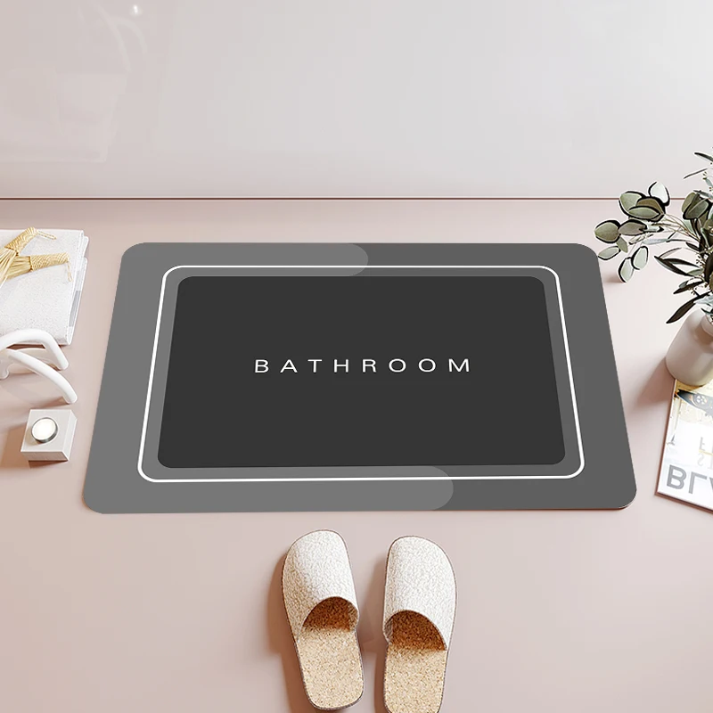 Горячий дизайн супервпитывающий коврик нескользящий для ванной водопоглощающий резиновые дверные коврики