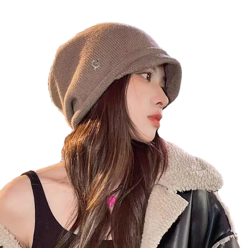 Slouchy Knit Beanie Hat for Women Winter  Soft Warm Ladies Wool Knitted Skull Beanies Cap