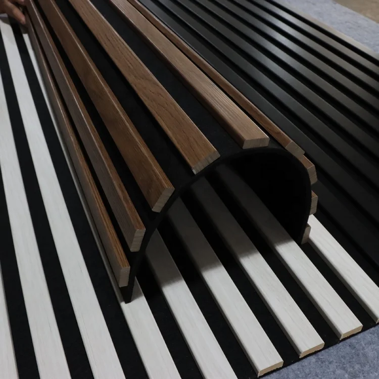 soundproof high quality eco-friendly modern customized wood acoustic wall panel for interior decoration