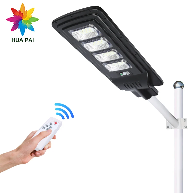 HUAPAI Energy Saving Ce Rohs Ip65 Waterproof SMD All In One 20w 40w 60w 80w Led Solar Street Light