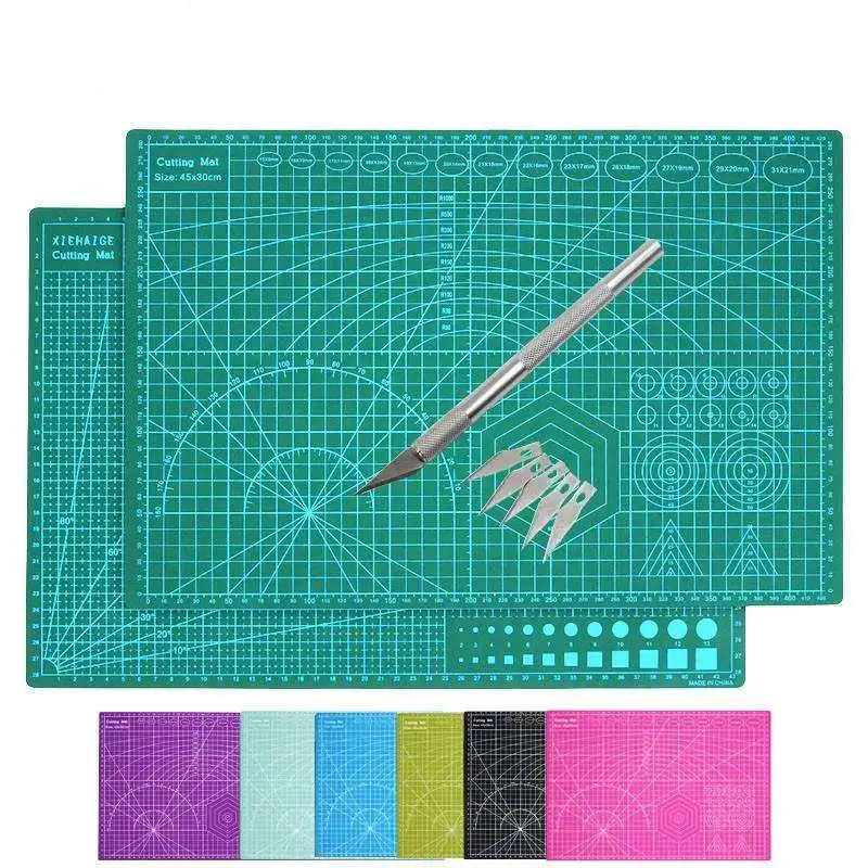 Hot Selling A1/A2/A3 3 Layer Double Sided PVC Cutting Mat