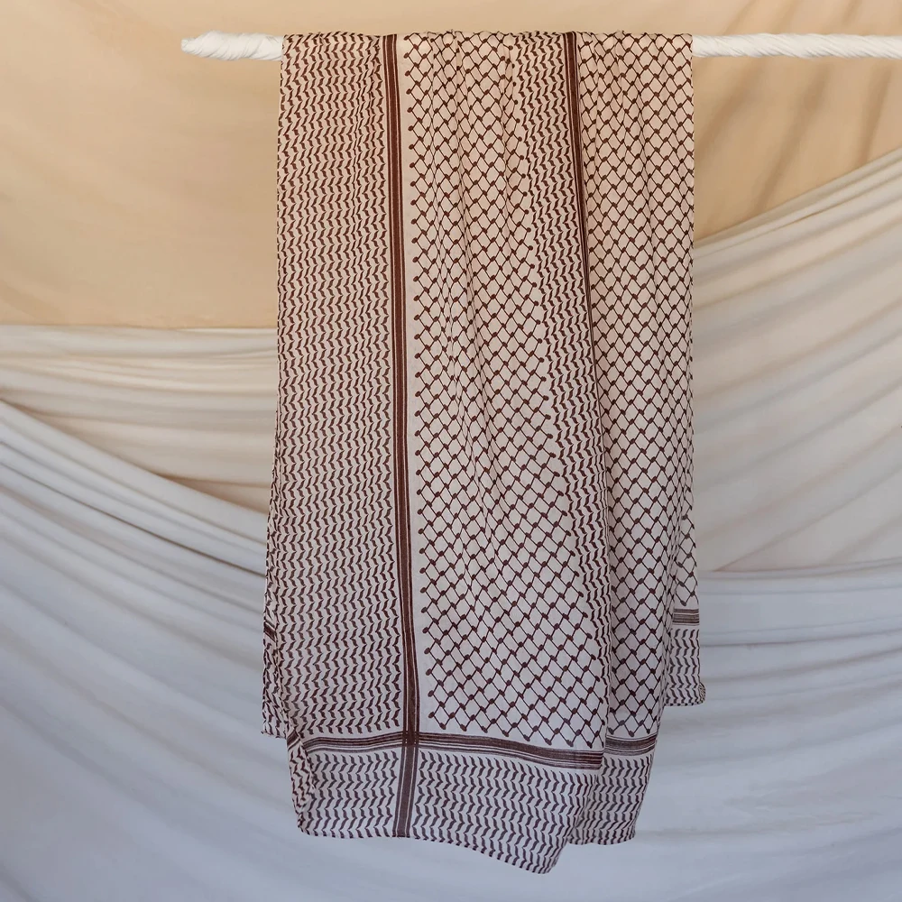 2024 Hot Online Shopping Usa Print Keffiyeh Scarf Ethnic Long Chiffon Printed Palestine Keffiyeh Scarf Hijab